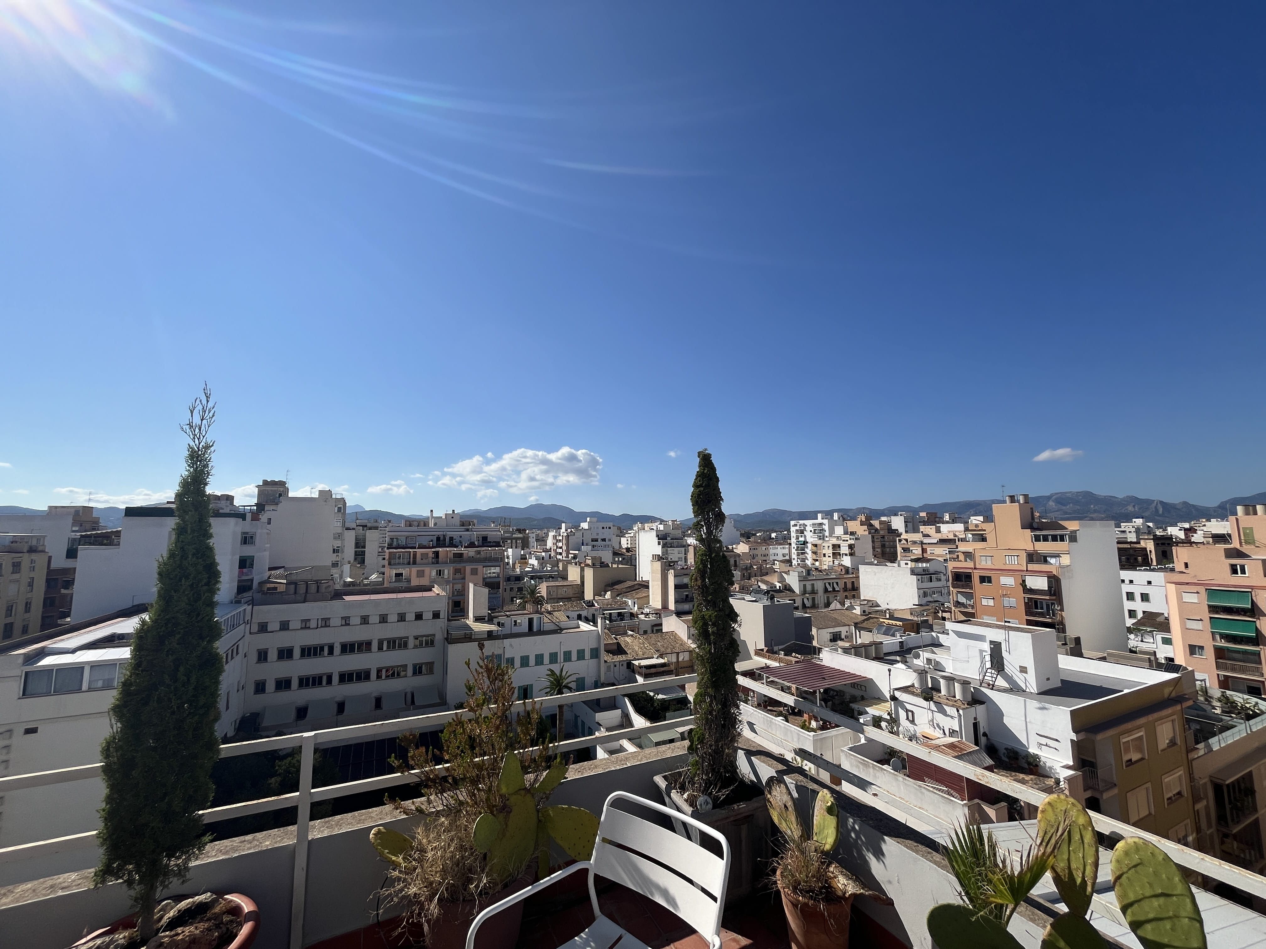 Vista exterior de Àtic en venda en  Palma de Mallorca amb Aire condicionat