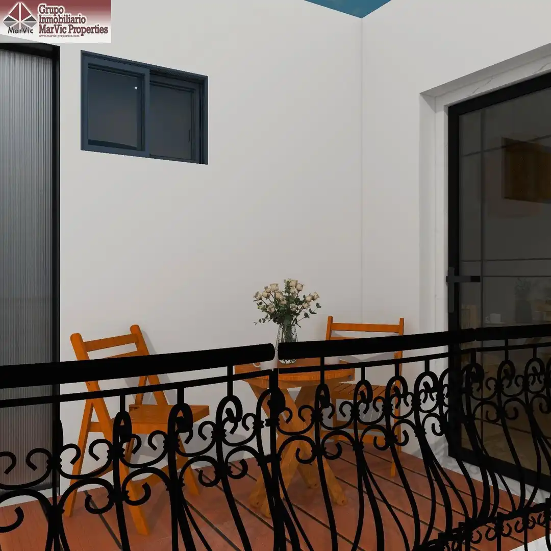 Terraza de Apartamento en venta en Villajoyosa / La Vila Joiosa con Aire acondicionado, Terraza y Amueblado