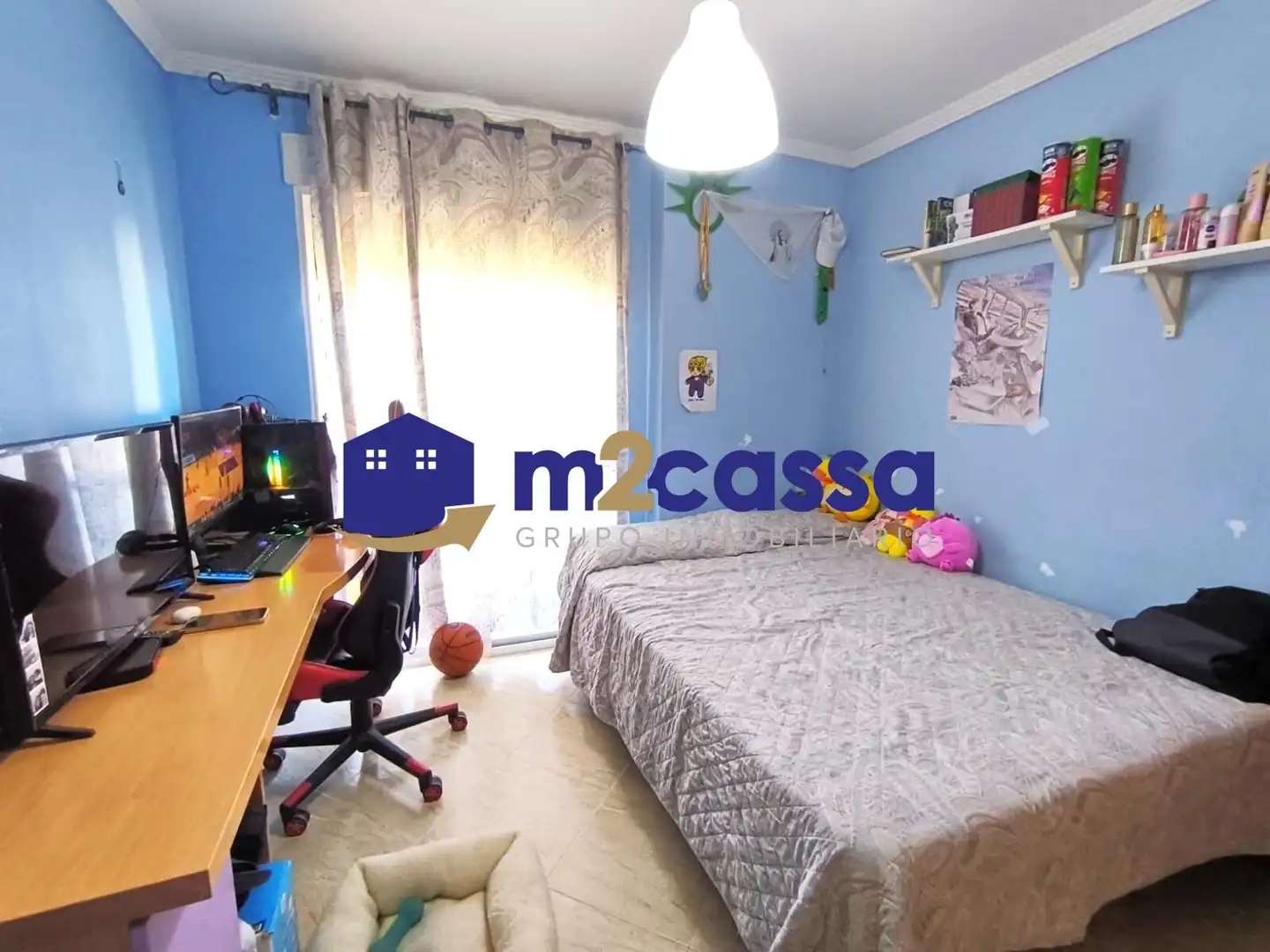 Bedroom of Flat for sale in Lorca  with Air Conditioner and Storage room