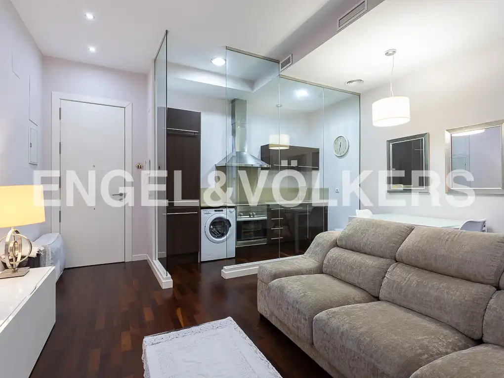 Sala de estar de Piso de alquiler en Valencia con Aire acondicionado, Calefacción y Parquet
