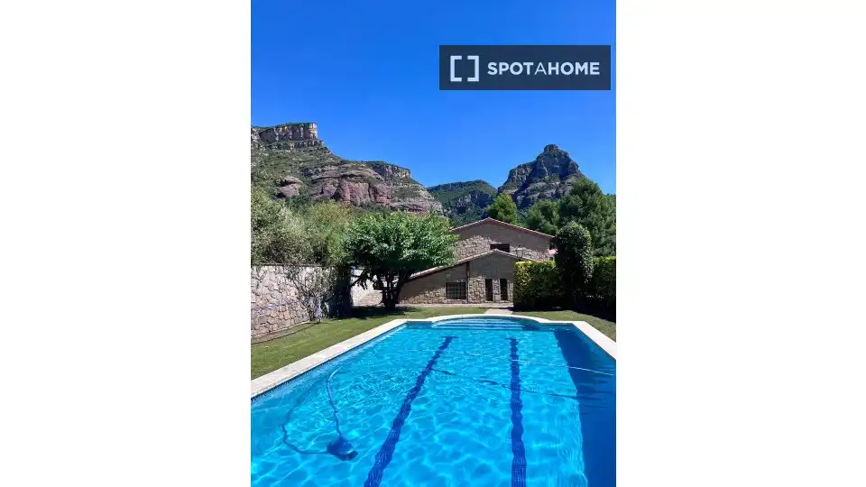 Swimming pool of Apartments for share in Bigues i Riells del Fai  with Air Conditioner, Terrace and Furnished