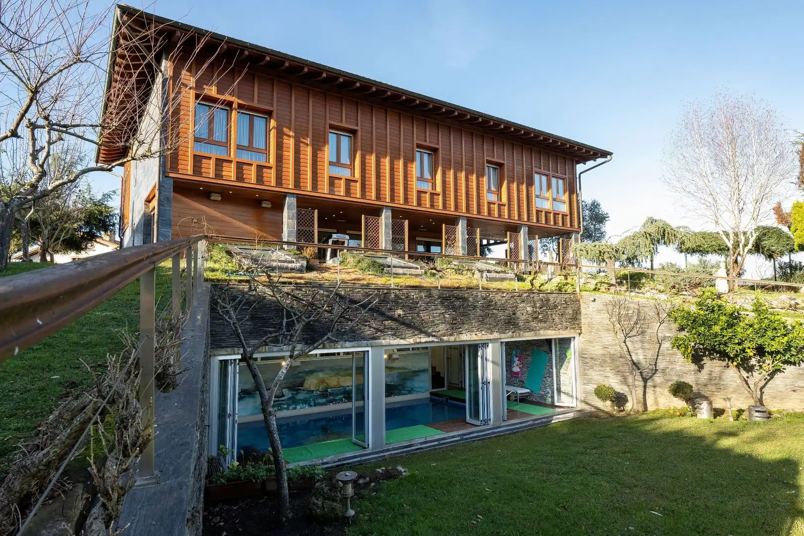 Vista exterior de Casa o chalet en venta en Olaberria con Calefacción, Jardín privado y Terraza
