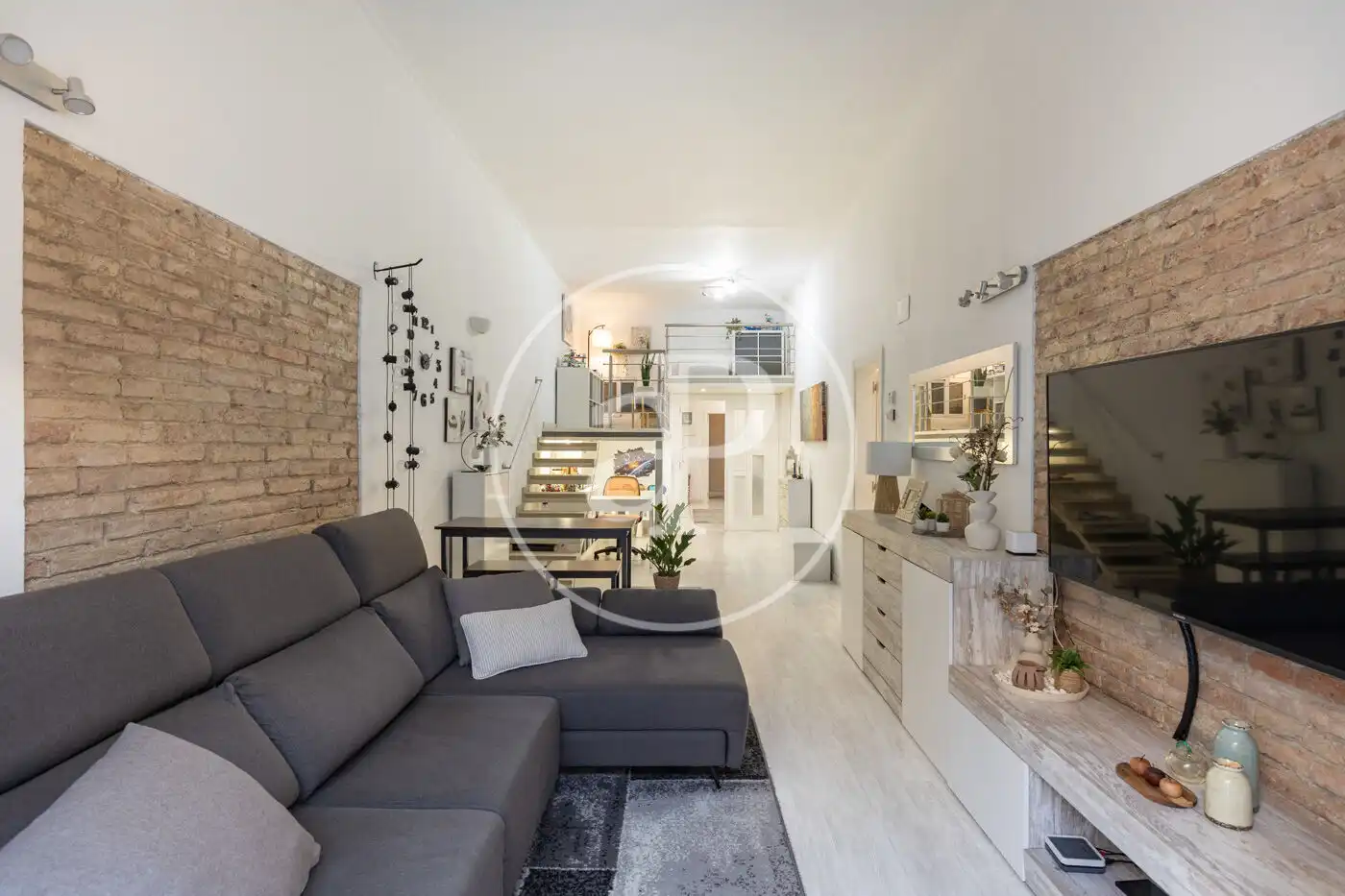 Sala de estar de Piso en venta en Barcelona con Calefacción y Terraza