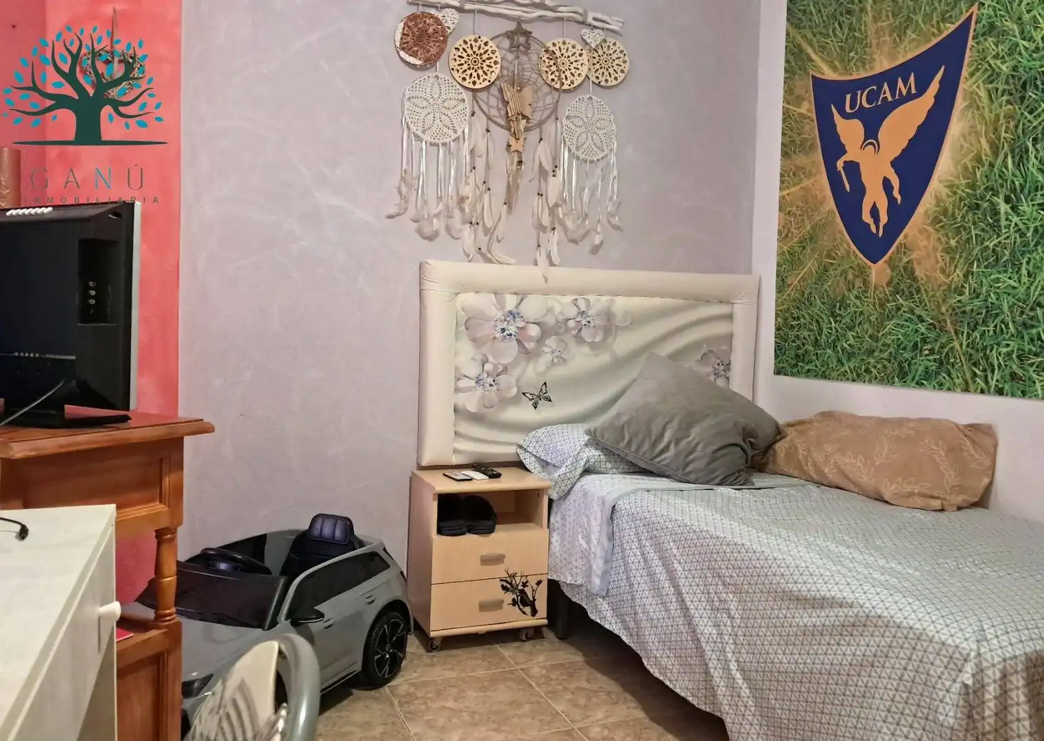 Schlafzimmer von Maisonette zum Verkauf in Mazarrón mit Klimaanlage, Privatgarten und Terrasse