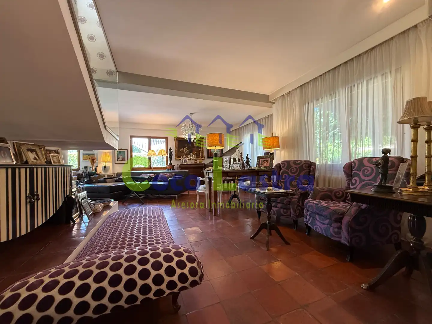 Living room of Houses for sale in Monterrubio de Armuña  with Air Conditioner, Heating and Private garden