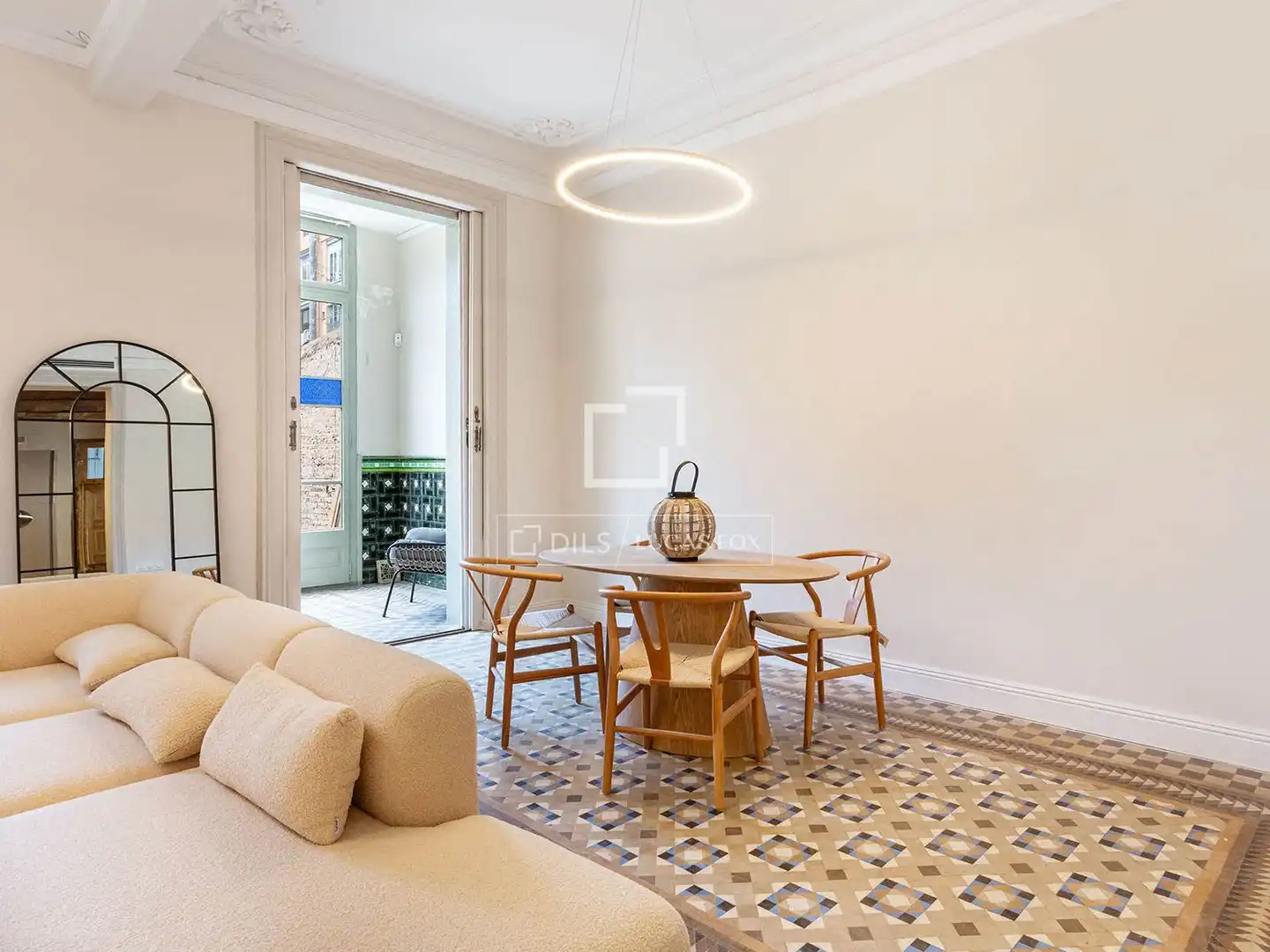 Dining room of Flat for sale in Barcelona  with Air Conditioner, Private garden and Terrace
