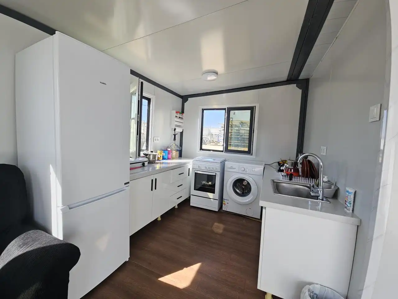 Cocina de Casa o chalet en venta en A Pastoriza  con Aire acondicionado, Jardín privado y Parquet