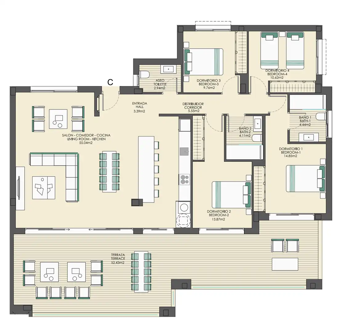 Apartamento con piscina en venta en Bahía de Casares, imagen 18