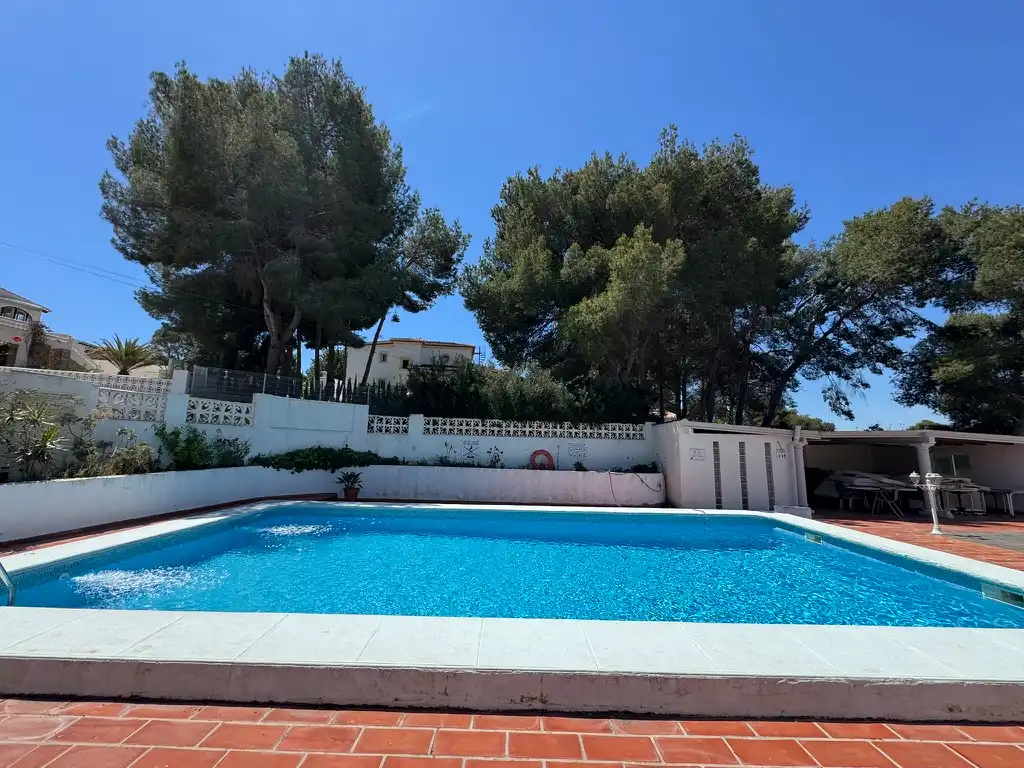 Swimming pool of Flat for rent in Moraira  with Air Conditioner, Heating and Private garden