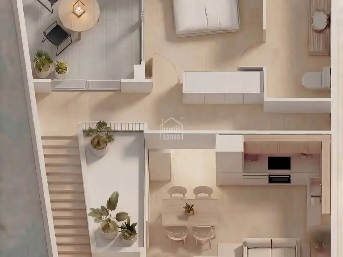 Sala d'estar de Apartament en venda en Maó - Mahón amb Terrassa