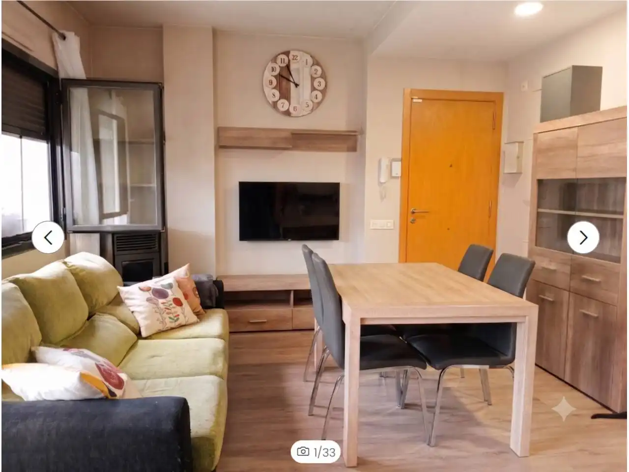 Living room of Flat for sale in Gironella  with Heating, Private garden and Parquet flooring