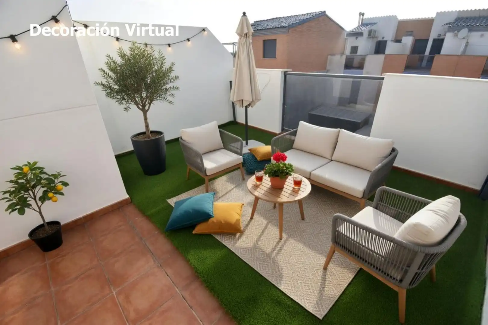 Terrace of Detached homes for sale in Almazora / Almassora  with Terrace, Storage room and Furnished