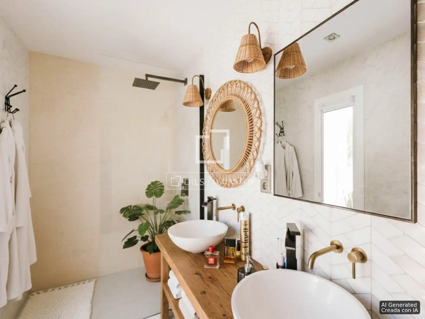 Baño de Casa o chalet en venta en Sant Antoni de Portmany con Aire acondicionado, Jardín privado y Terraza