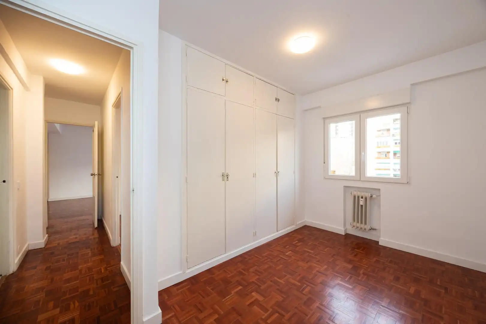 Bedroom of Flat for rent in Madrid  with Parquet flooring and Terrace