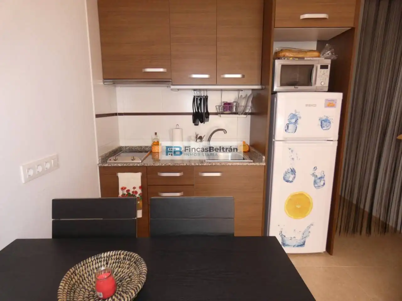 Cuina de Apartament en venda en Benicarló amb Aire condicionat, Terrassa i Moblat