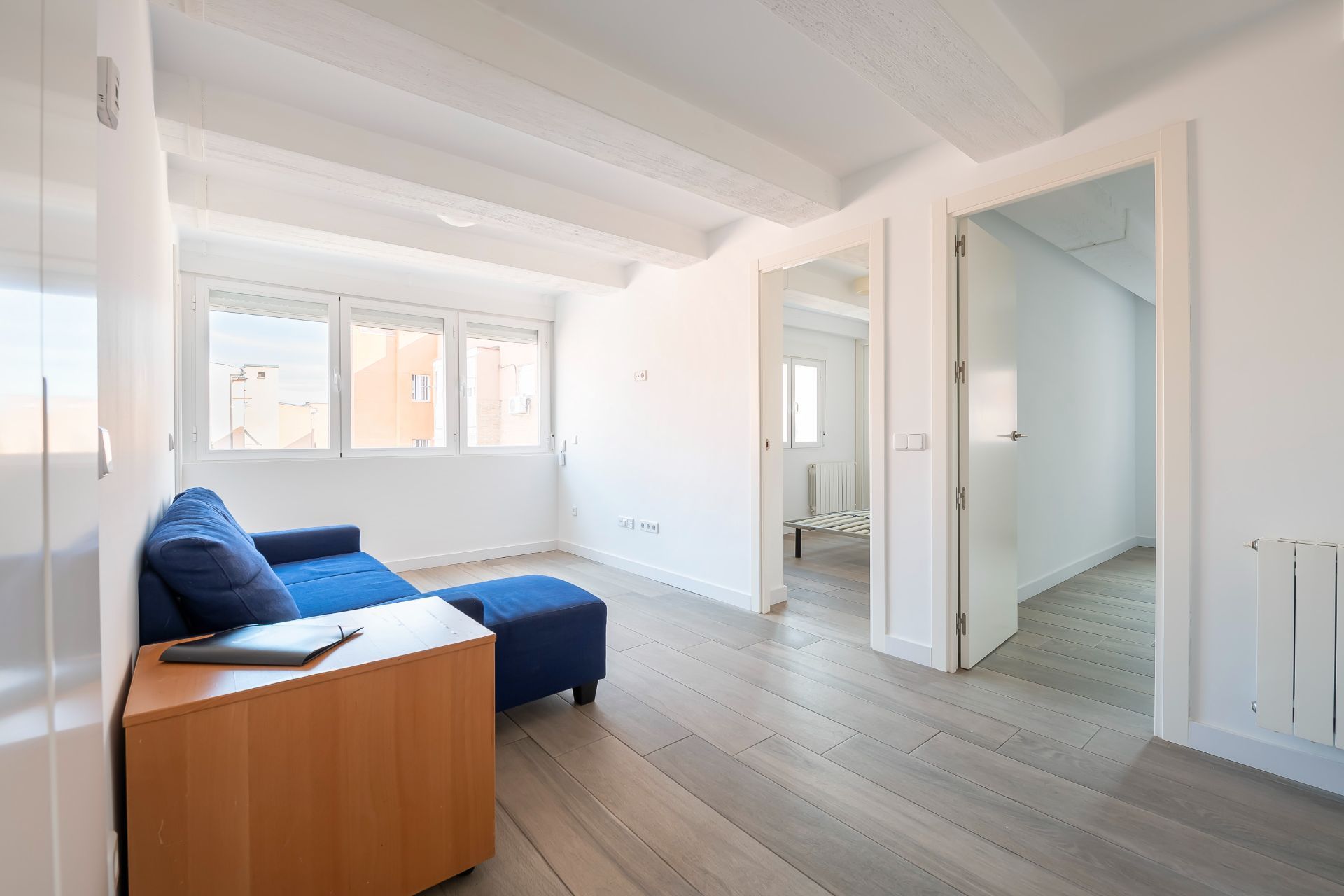 Living room of Flat for sale in  Madrid Capital  with Heating