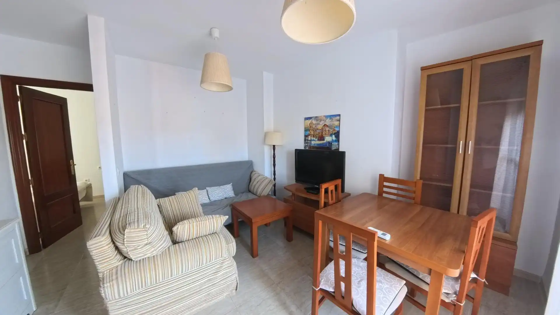 Sala d'estar de Apartament en venda en San Fernando amb Aire condicionat, Terrassa i Moblat