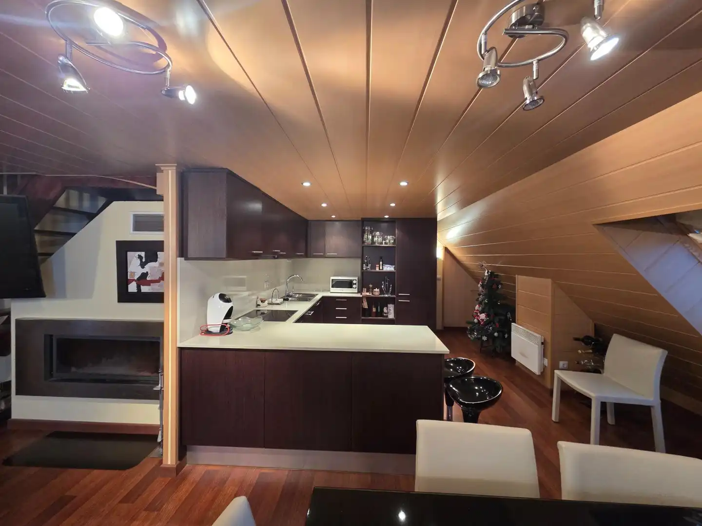 Cocina de Ático en venta en Encamp con Calefacción, Parquet y Amueblado