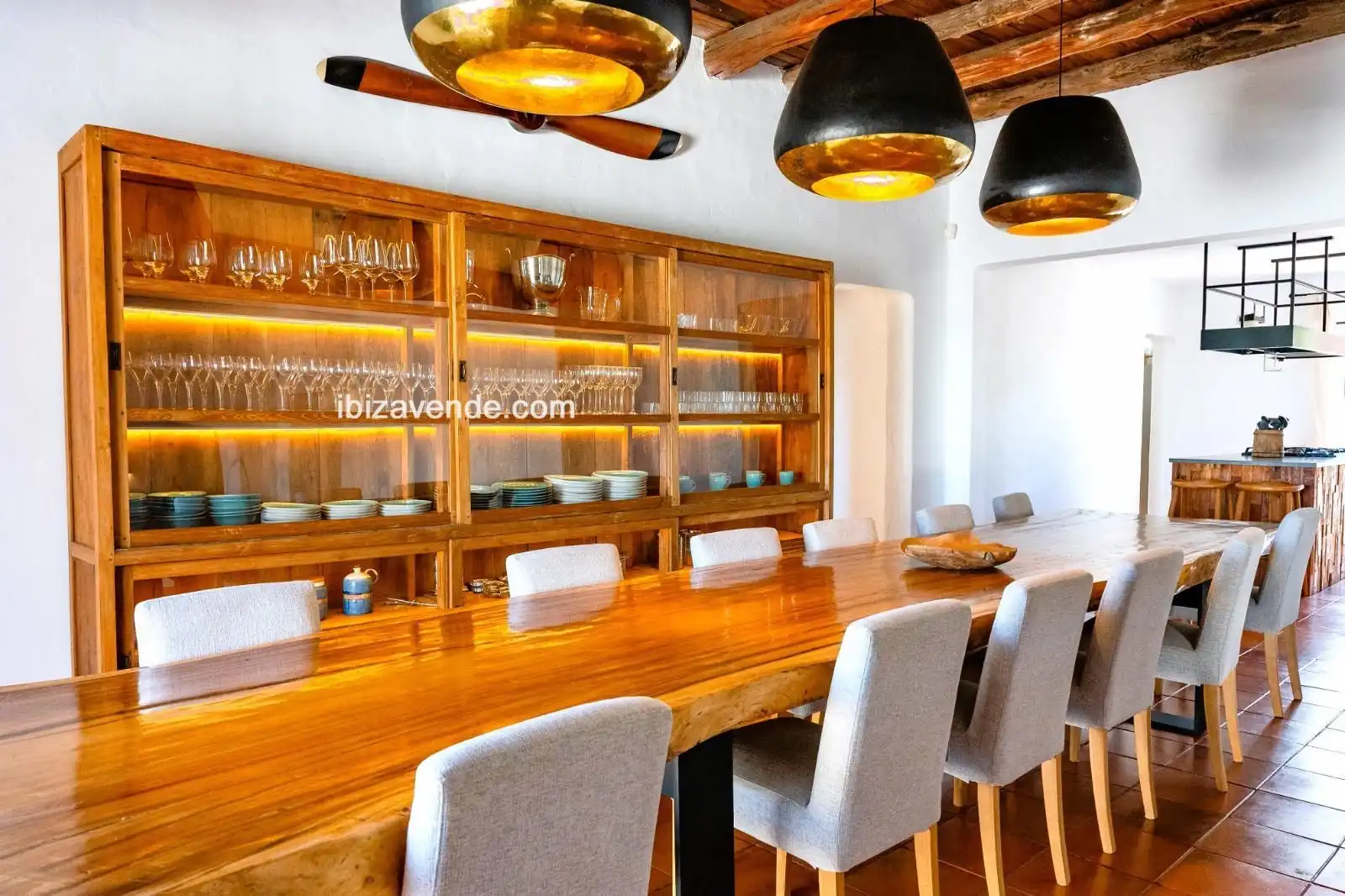 Comedor de Casa o chalet en venta en Santa Eulària des Riu con Jardín privado, Terraza y Trastero