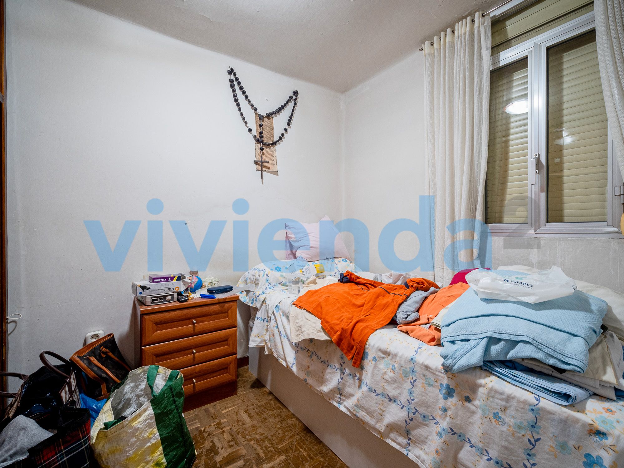 Bedroom of Flat for sale in  Madrid Capital  with Air Conditioner, Heating and Balcony
