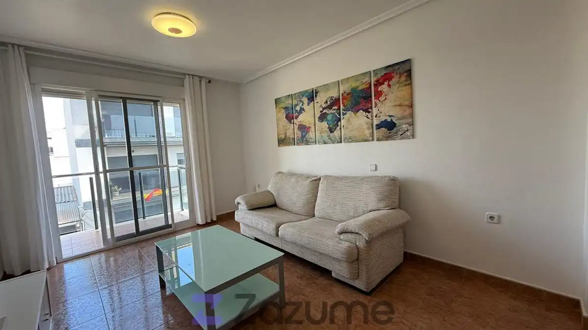 Sala de estar de Piso de alquiler en Murcia con Aire acondicionado, Calefacción y Amueblado