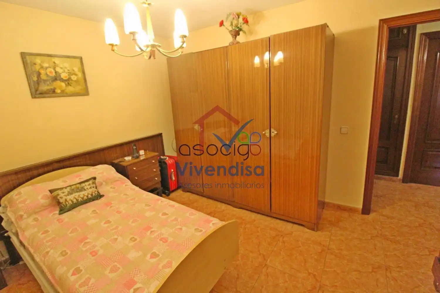 Bedroom of Flat for sale in Guadalajara  with Heating, Terrace and Furnished
