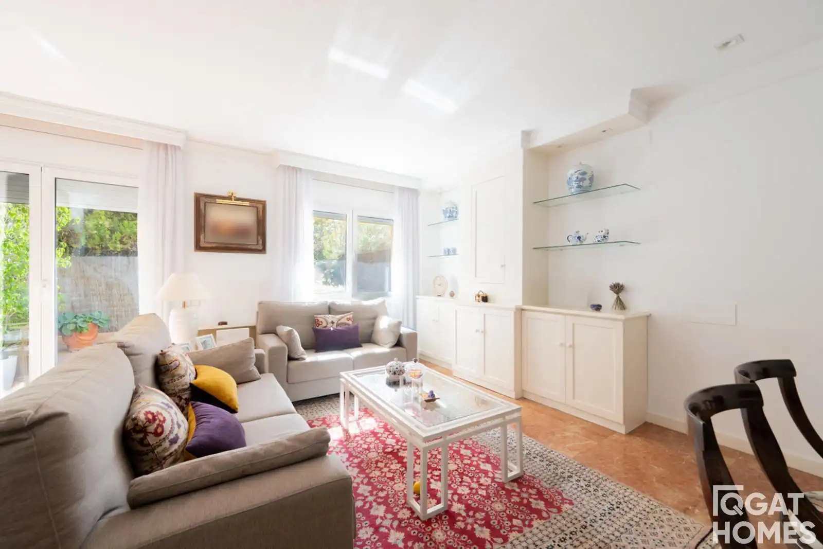 Living room of Detached homes for sale in Sant Cugat del Vallès  with Air Conditioner, Heating and Terrace