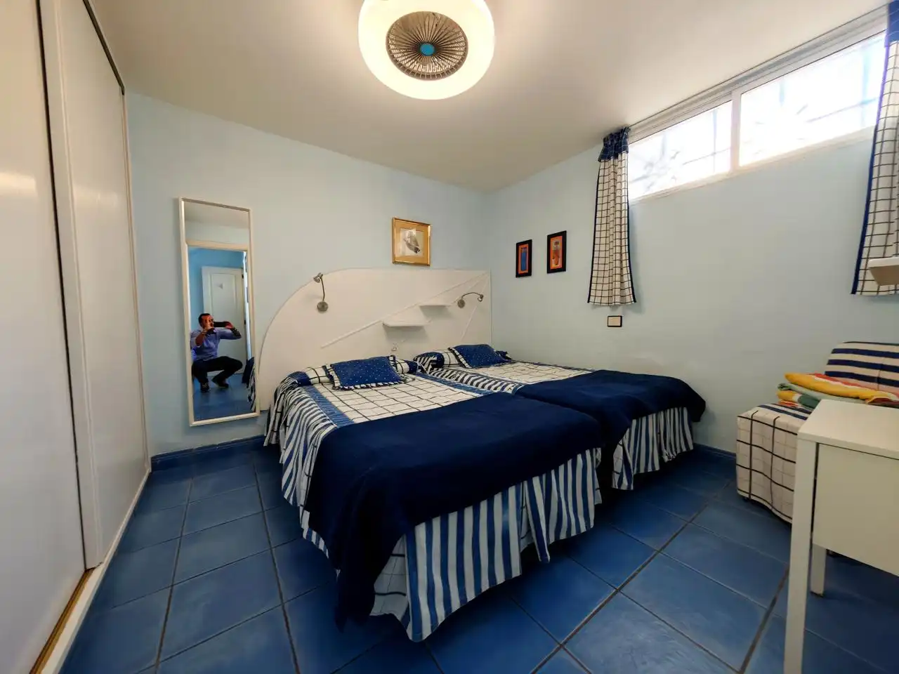 Dormitori de Casa adosada de lloguer en San Bartolomé de Tirajana amb Jardí privat, Terrassa i Moblat