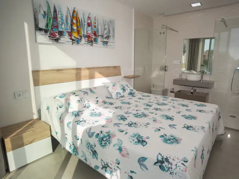 Bedroom of Flat for sale in Finestrat  with Air Conditioner, Private garden and Terrace
