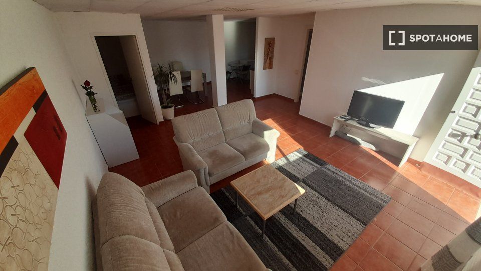 Living room of Flat to rent in Castellví de Rosanes  with Air Conditioner, Heating and Furnished