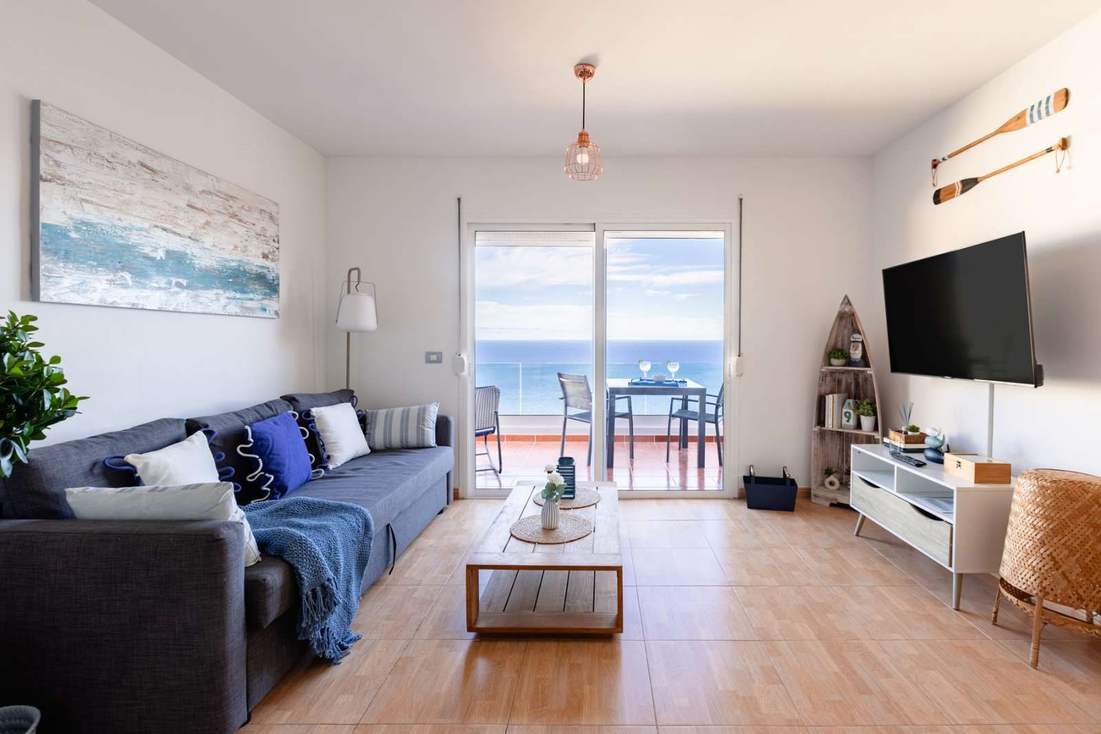 Sala d'estar de Apartament per a compartir en El Rosario amb Terrassa