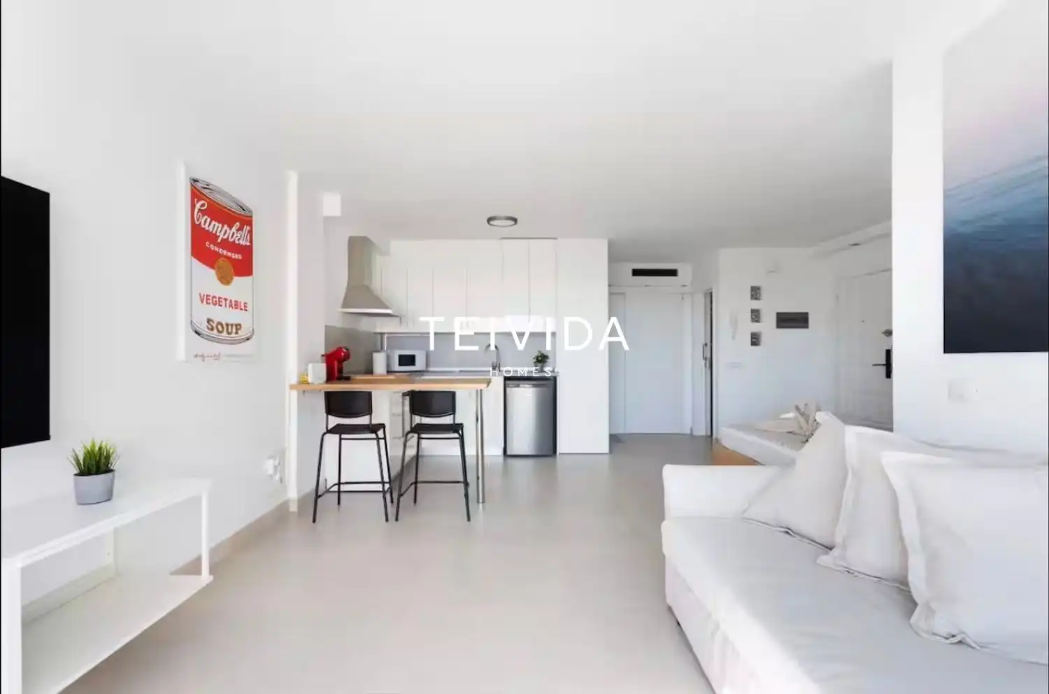 Sala de estar de Piso en venta en El Rosario con Terraza y Amueblado