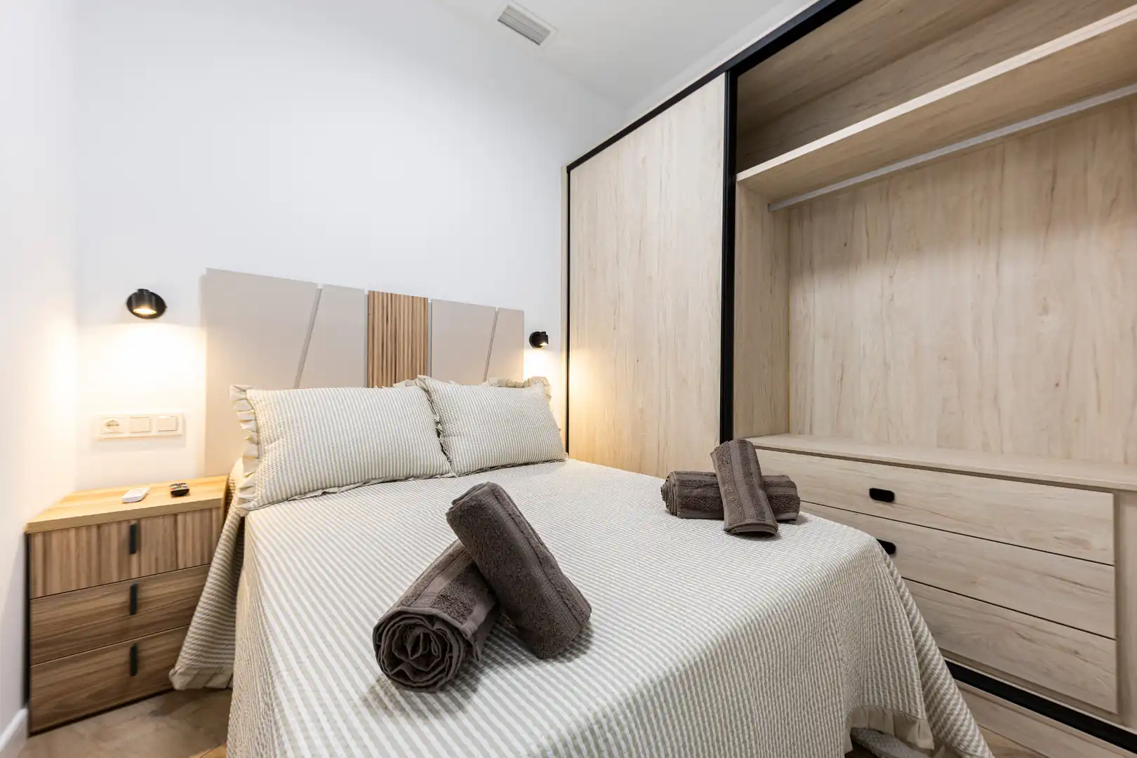 Schlafzimmer von Haus oder Chalet zur Miete in Águilas mit Klimaanlage, Heizung und Möbliert