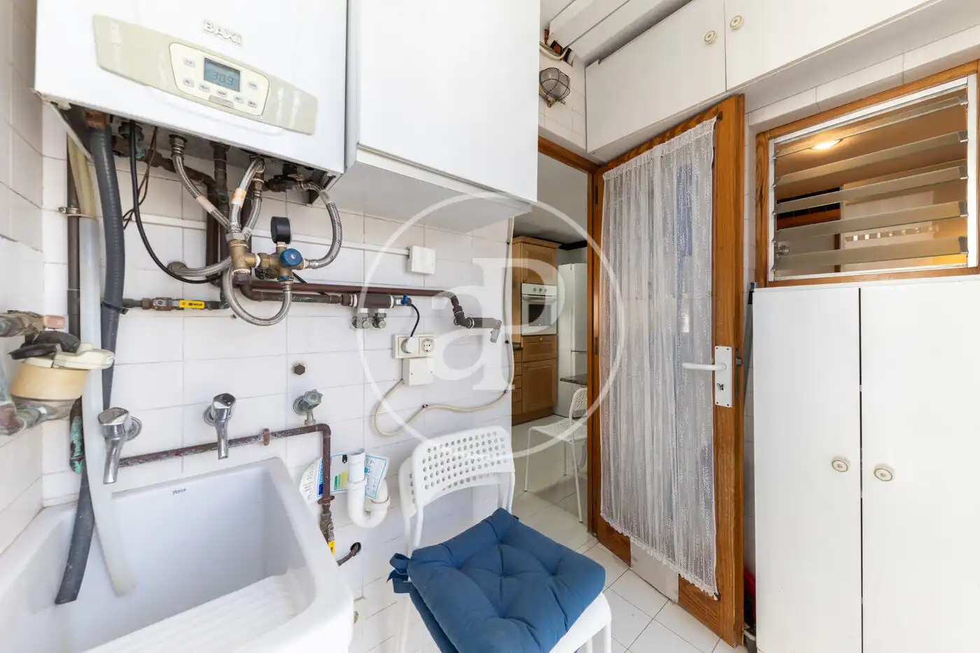 Küche von Wohnung zur Miete in  Palma de Mallorca mit Klimaanlage, Heizung und Privatgarten