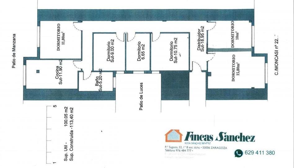 Photo 1 of Flat for sale in Calle de José Moncasi, Ruiseñores, Zaragoza