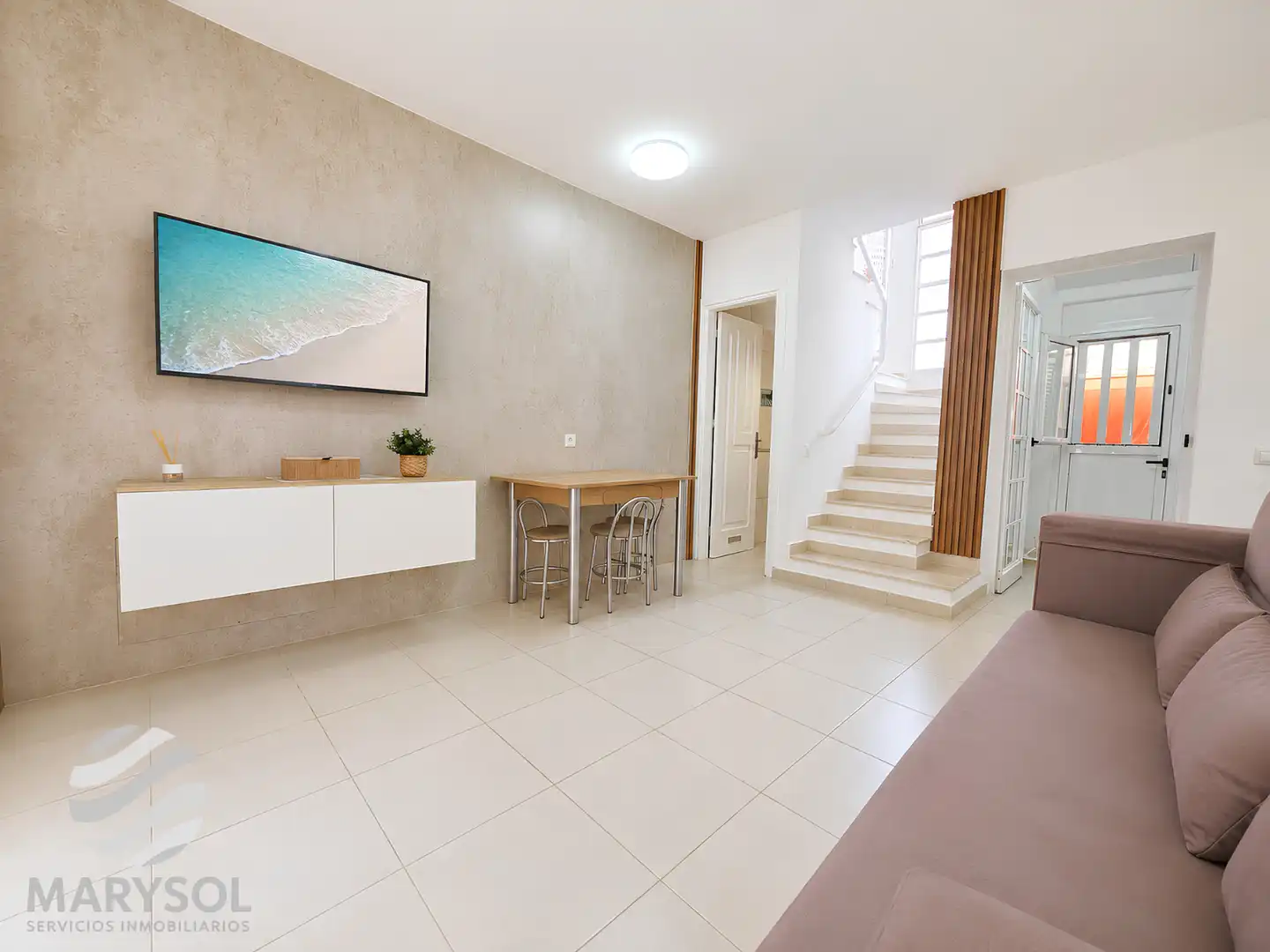 Wohnzimmer von Haus oder Chalet zur Miete in San Bartolomé de Tirajana mit Klimaanlage, Terrasse und Möbliert