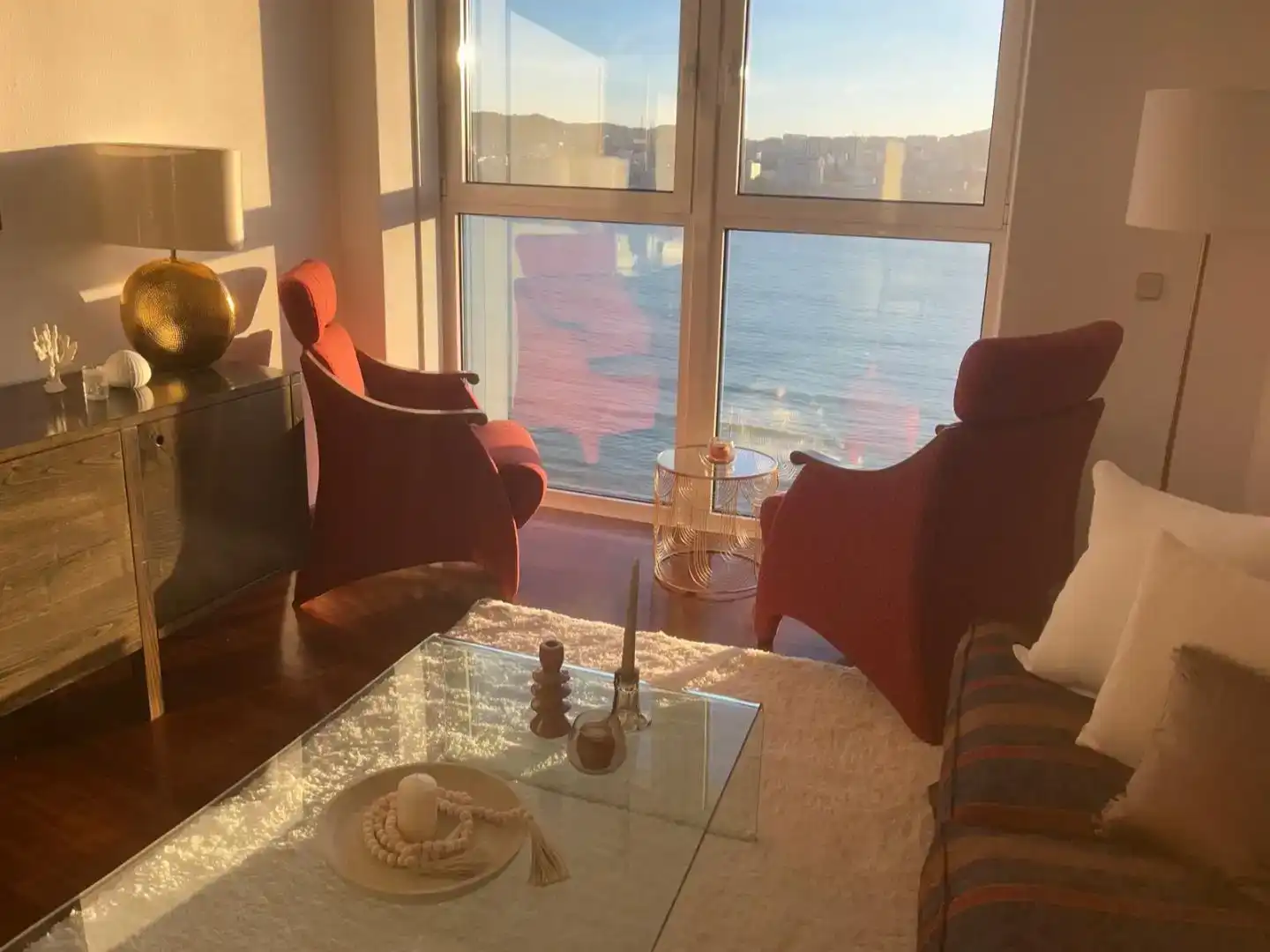 Sala d'estar de Àtic en venda en A Coruña Capital 