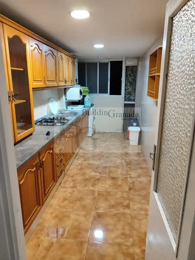 Kitchen of Flat for rent in Granada  with Furnished and Balcony