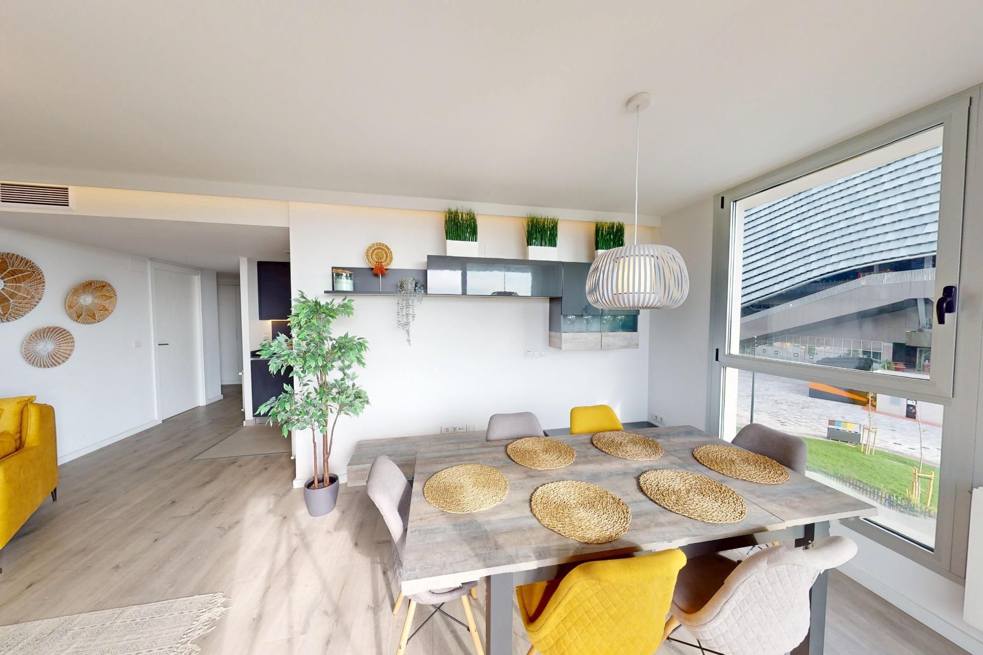 Dining room of Flat for sale in  Valencia Capital  with Air Conditioner, Heating and Parquet flooring