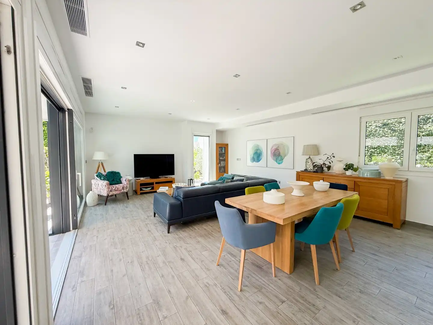 Wohnzimmer von Haus oder Chalet zum Verkauf in Águilas mit Klimaanlage, Privatgarten und Terrasse