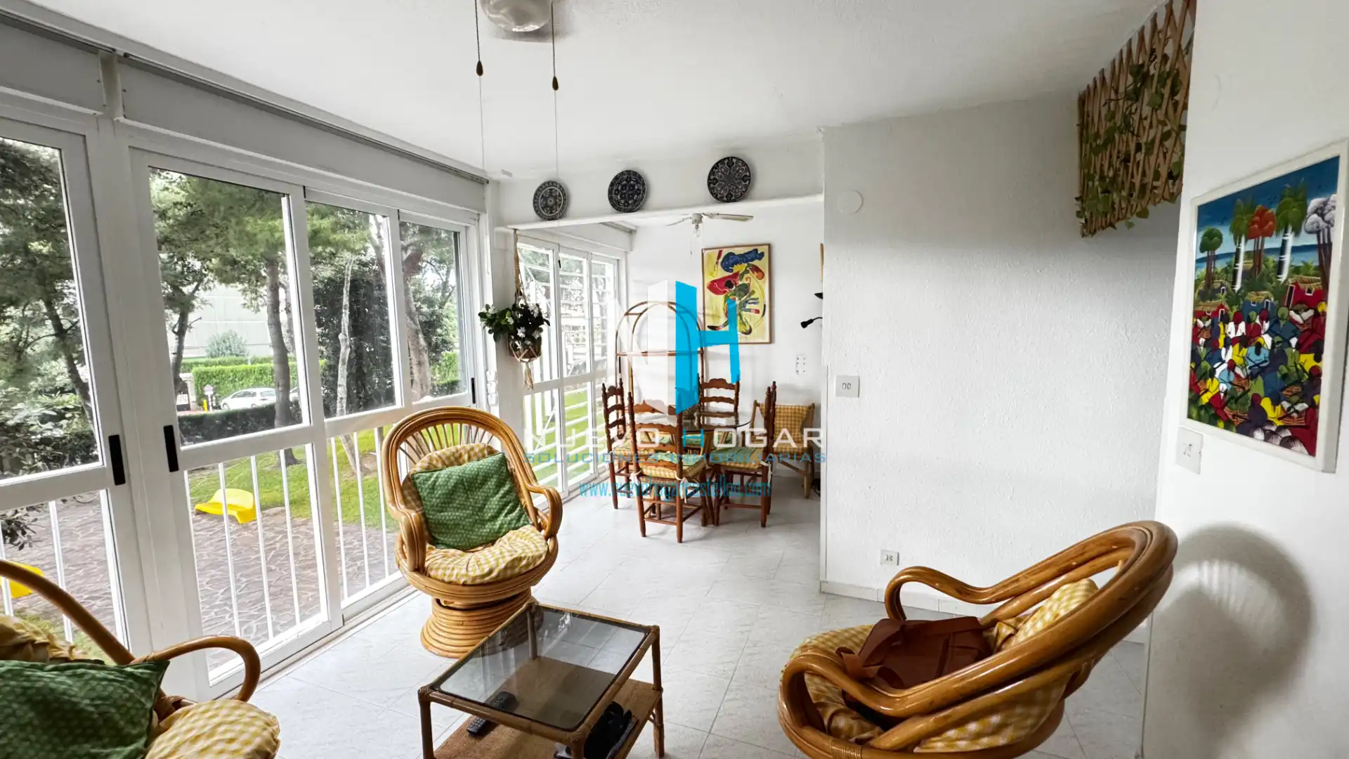Sala de estar de Apartamento en venta en Benicasim / Benicàssim con Terraza, Amueblado y Lavadora