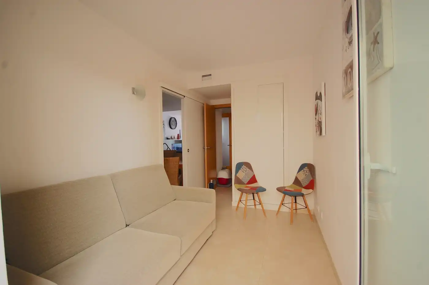Sala de estar de Apartamento en venta en L'Escala con Aire acondicionado, Calefacción y Terraza