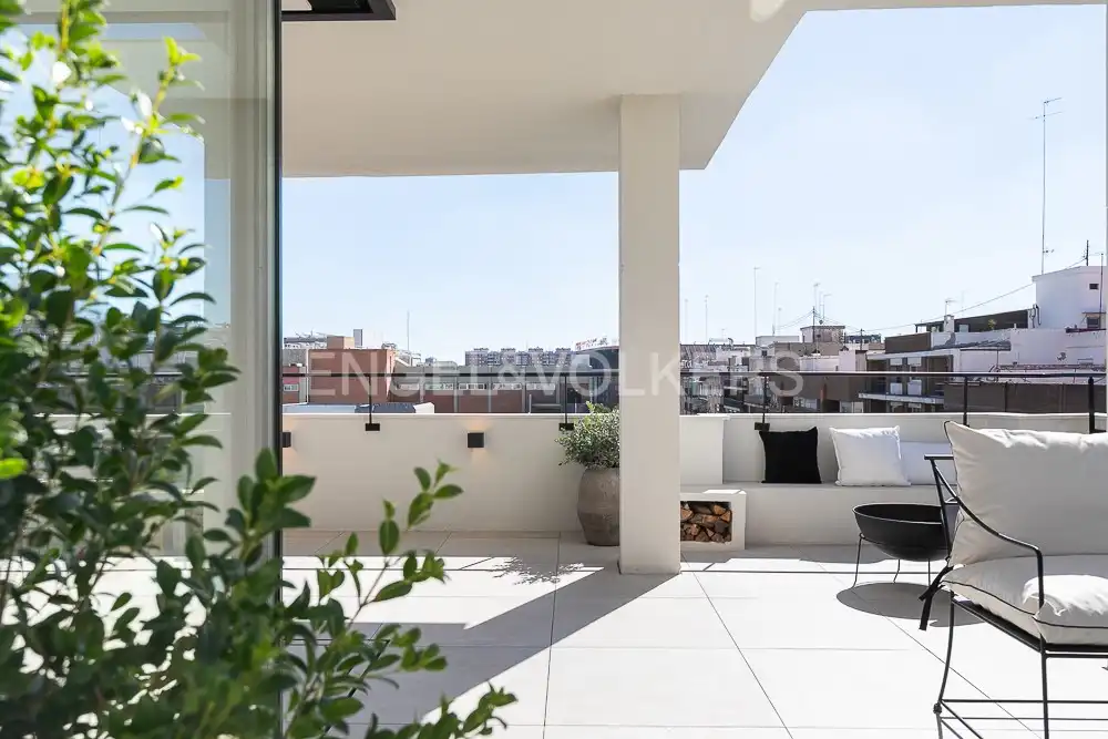 Terrace of Attic for rent in Valencia  with Air Conditioner, Heating and Terrace