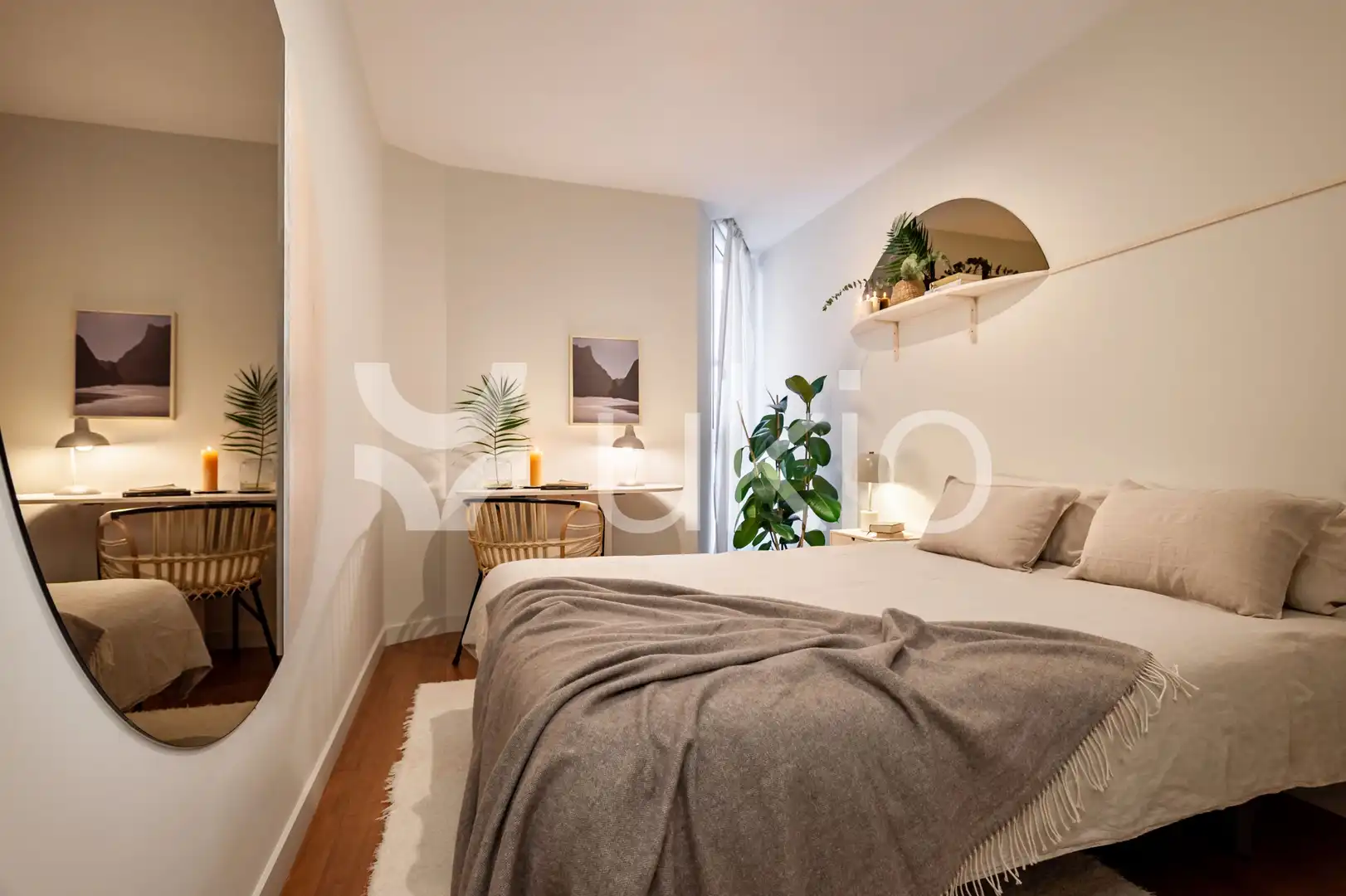 Habitación de Apartamento de alquiler en Madrid con Calefacción, Terraza y Amueblado