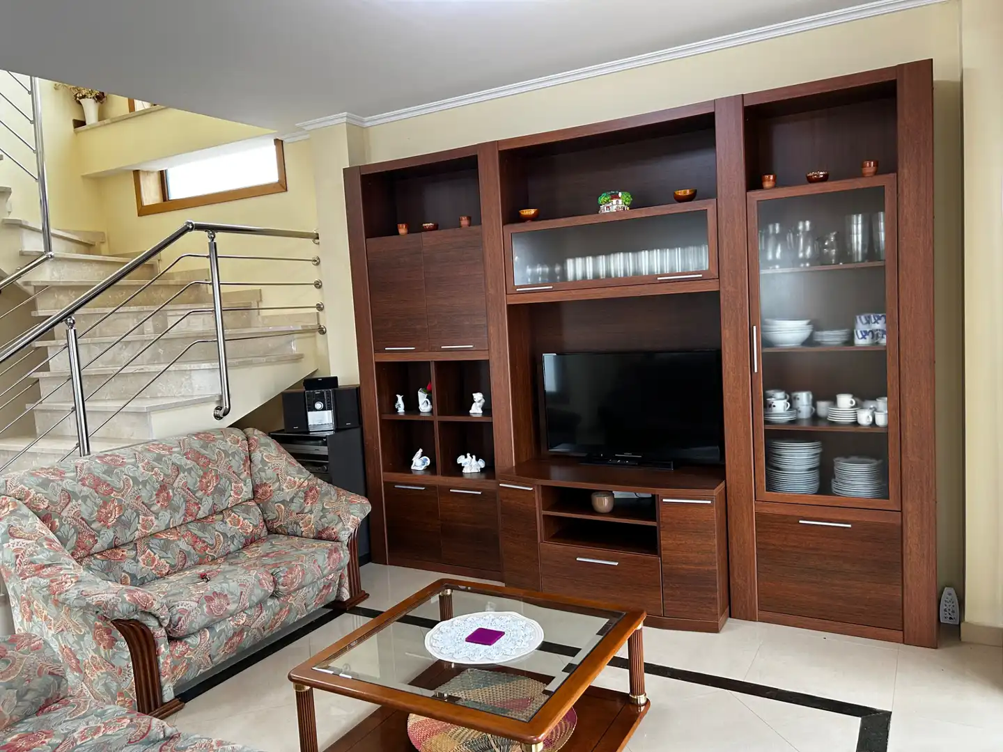 Sala de estar de Casa o chalet en venta en Vilagarcía de Arousa con Calefacción, Jardín privado y Parquet