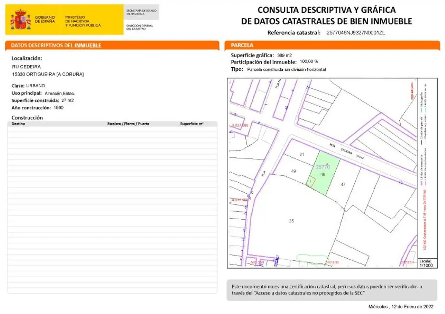 Terreno rustico in vendita a Calle Cedeira 8, imagen 4
