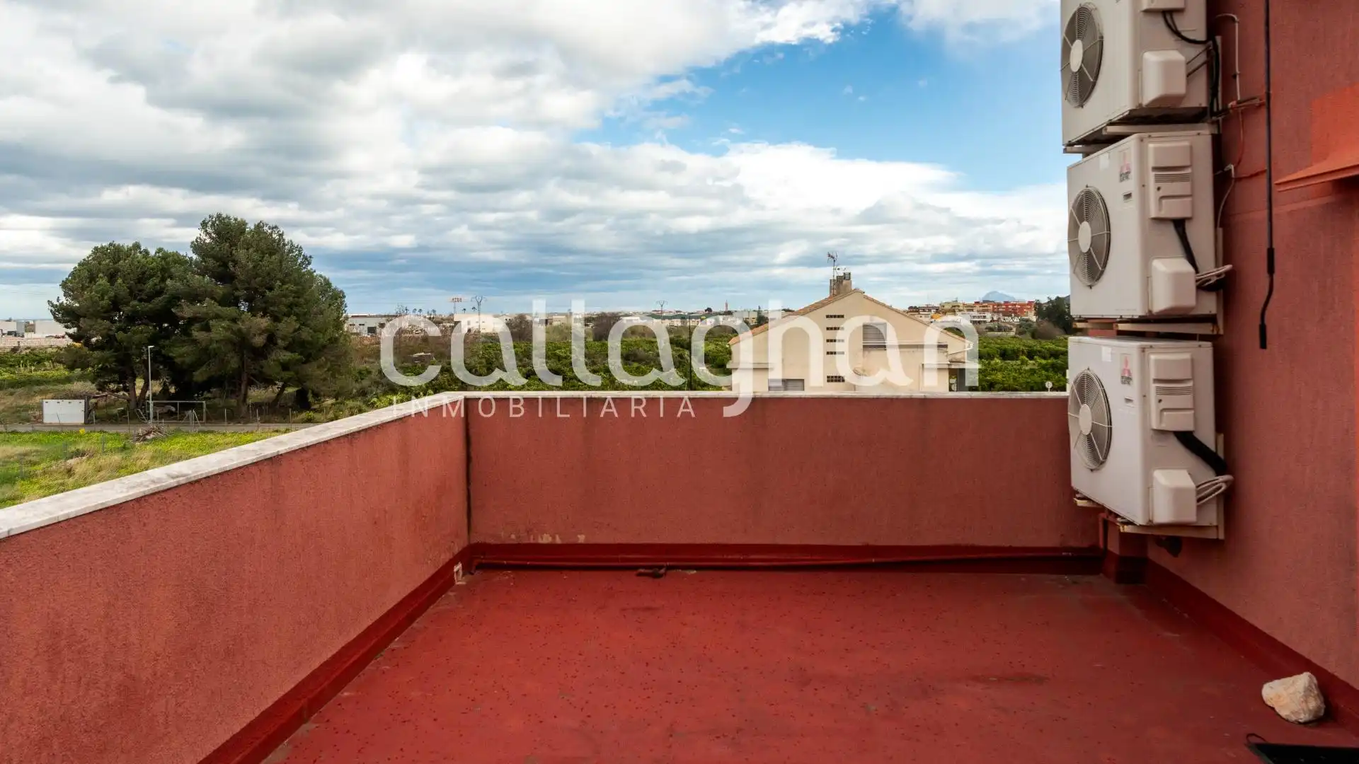 Terraza de Casa adosada en venta en El Real de Gandia con Aire acondicionado, Calefacción y Piscina