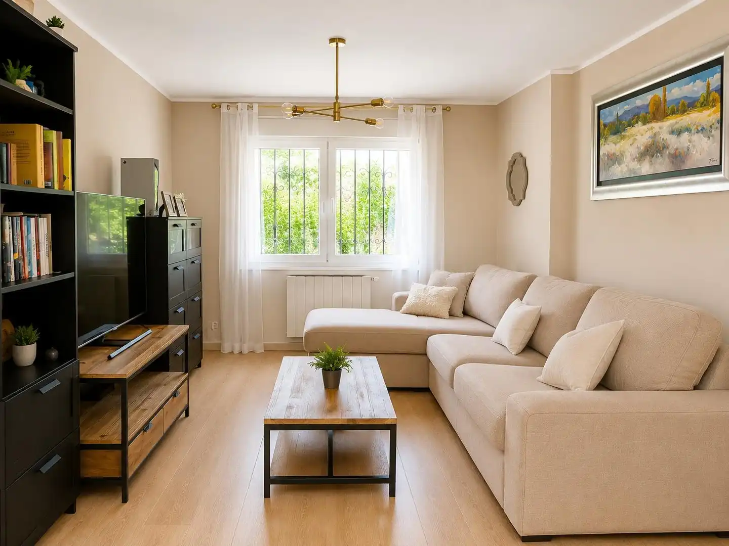 Sala d'estar de Casa adosada en venda en Cambrils amb Aire condicionat, Calefacció i Jardí privat