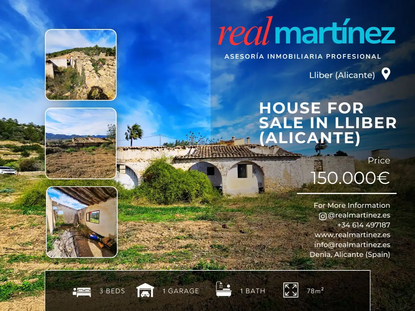 Houses for sale in Llíber  with Terrace