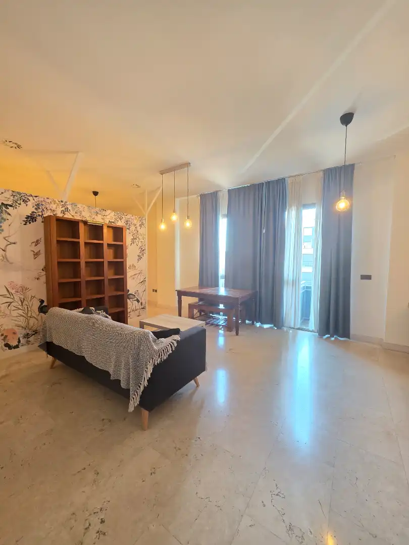 Living room of Flat for rent in Madrid  with Air Conditioner, Heating and Furnished